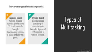 What is Multithreading In Python | Python Multithreading Tutorial ...