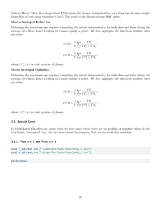 Multi Label Roc Multilabel Roc Auprc Curves - Computing and Treating Special cases | PDF