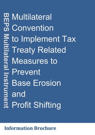 Multilateral instrument for BEPS tax treaty measures Overview PDF