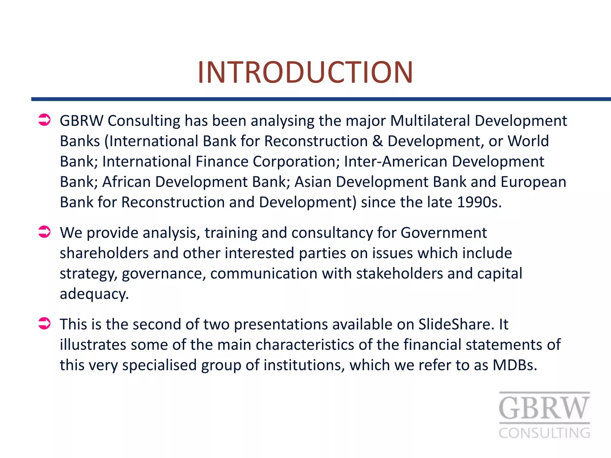 Multilateral development banks part 2 | PPTX