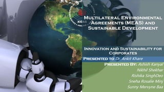Multilateral environmental agreements (meas) and sustainable