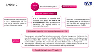 Multilateral instrument (mli) treaty abuse [articles 6-11] | PPTX