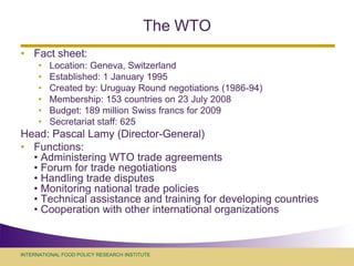 Wto Rounds Overview of the Multilateral Trade Negotiations | PDF