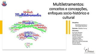 Uma pedagogia dos multiletramentos traduzido - Ana Elisa Ribeiro