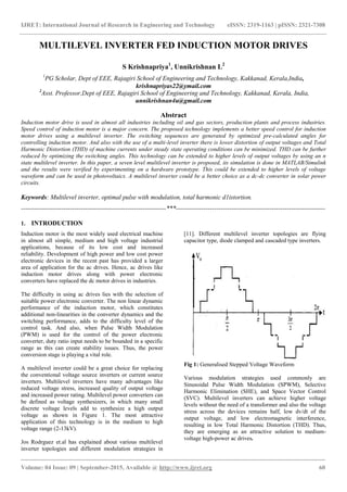 Multilevel inverter fed induction motor drives | PDF