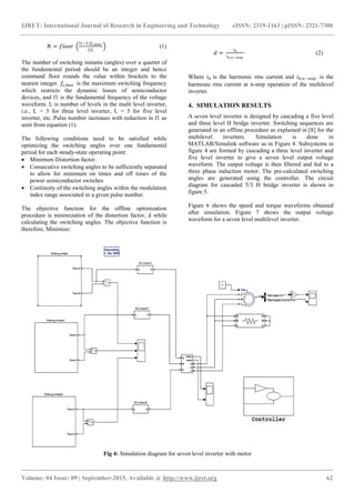 Multilevel inverter fed induction motor drives | PDF