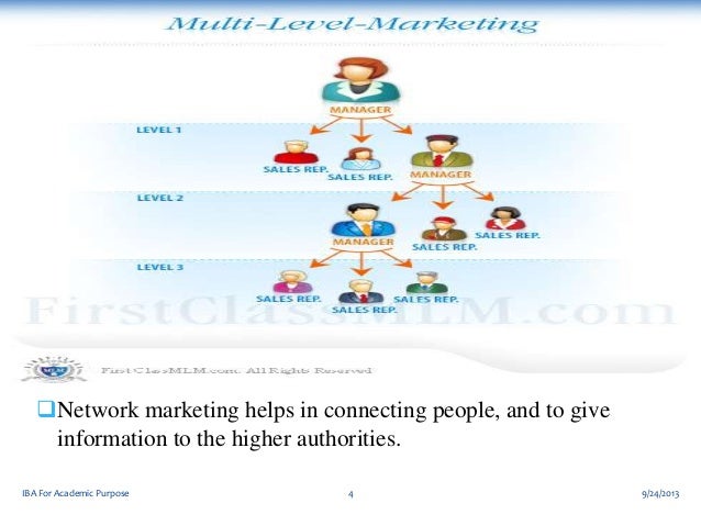 Multi level marketing