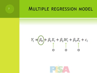 7   M ULTIPLE REGRESSION MODEL




             O    O    O
 