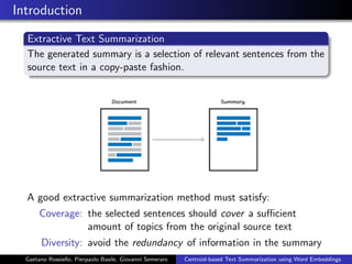 Centroid-based Text Summarization through Compositionality of Word ...