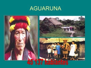 AGUARUNA 45 137 hablantes 