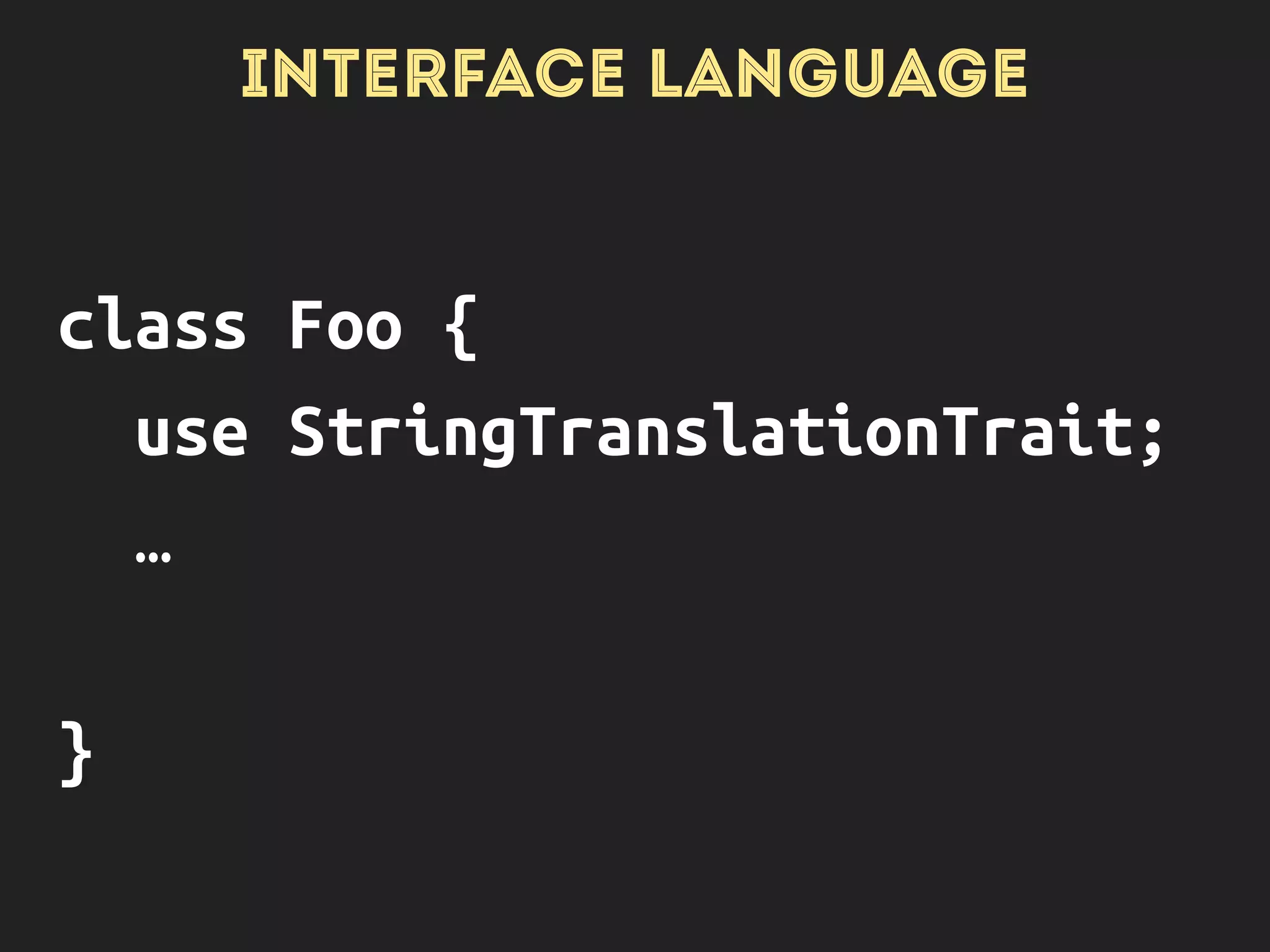 INTERFACE LANGUAGE
 