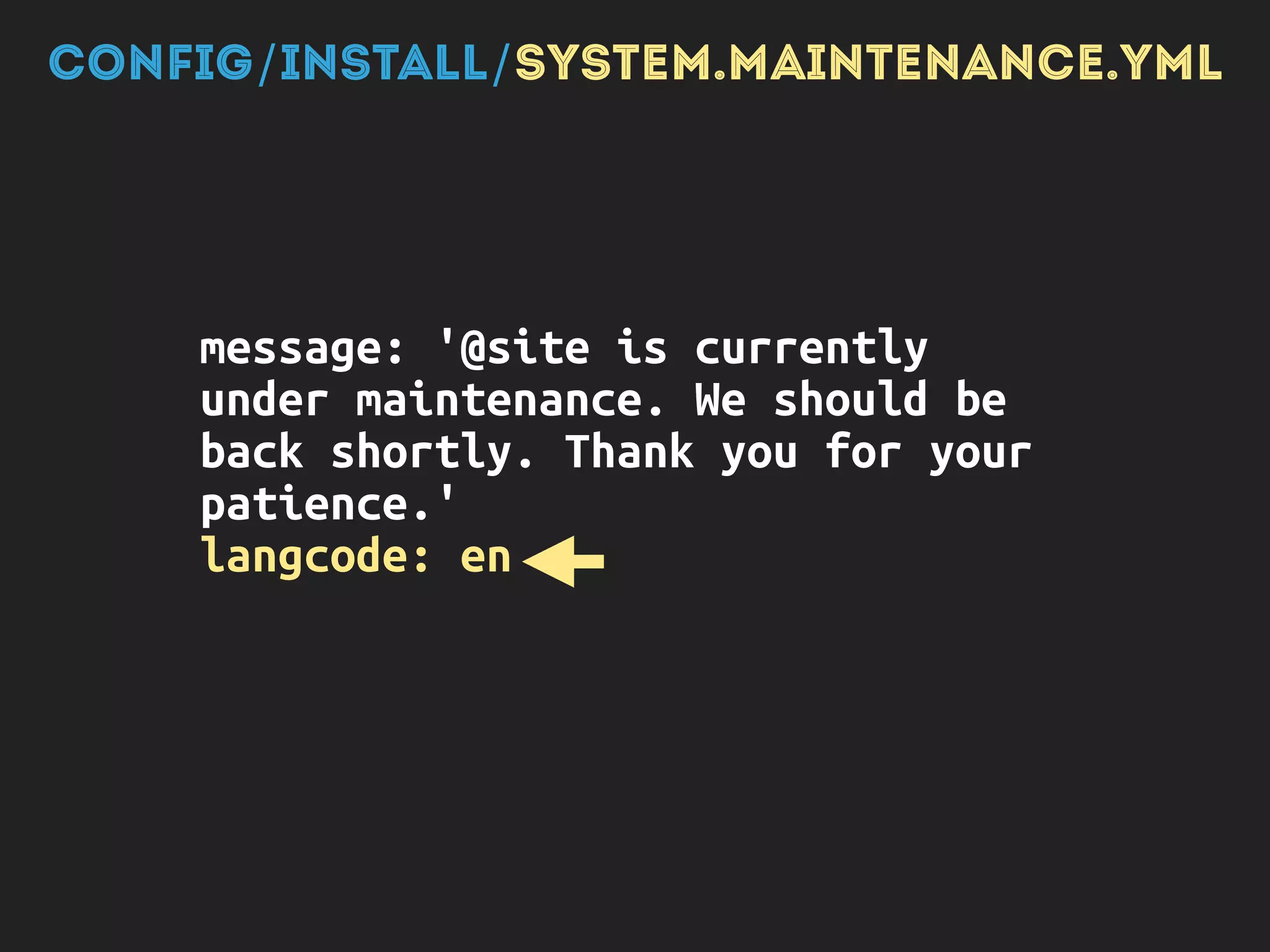 CORE.DATA_TYPES.SCHEMA.YML
config_object:
type: mapping
mapping:
langcode:
type: string
label: 'Language code'
…
text:
type: string
label: 'Text'
translatable: true
 
