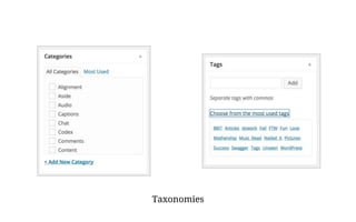 Taxonomies
 