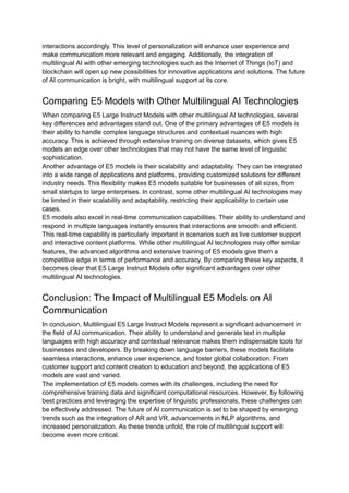 Multilingual E5 Large Instruct Models_ A Guide to Enhanced AI ...