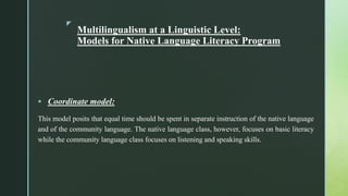 Multilingualism | PPTX