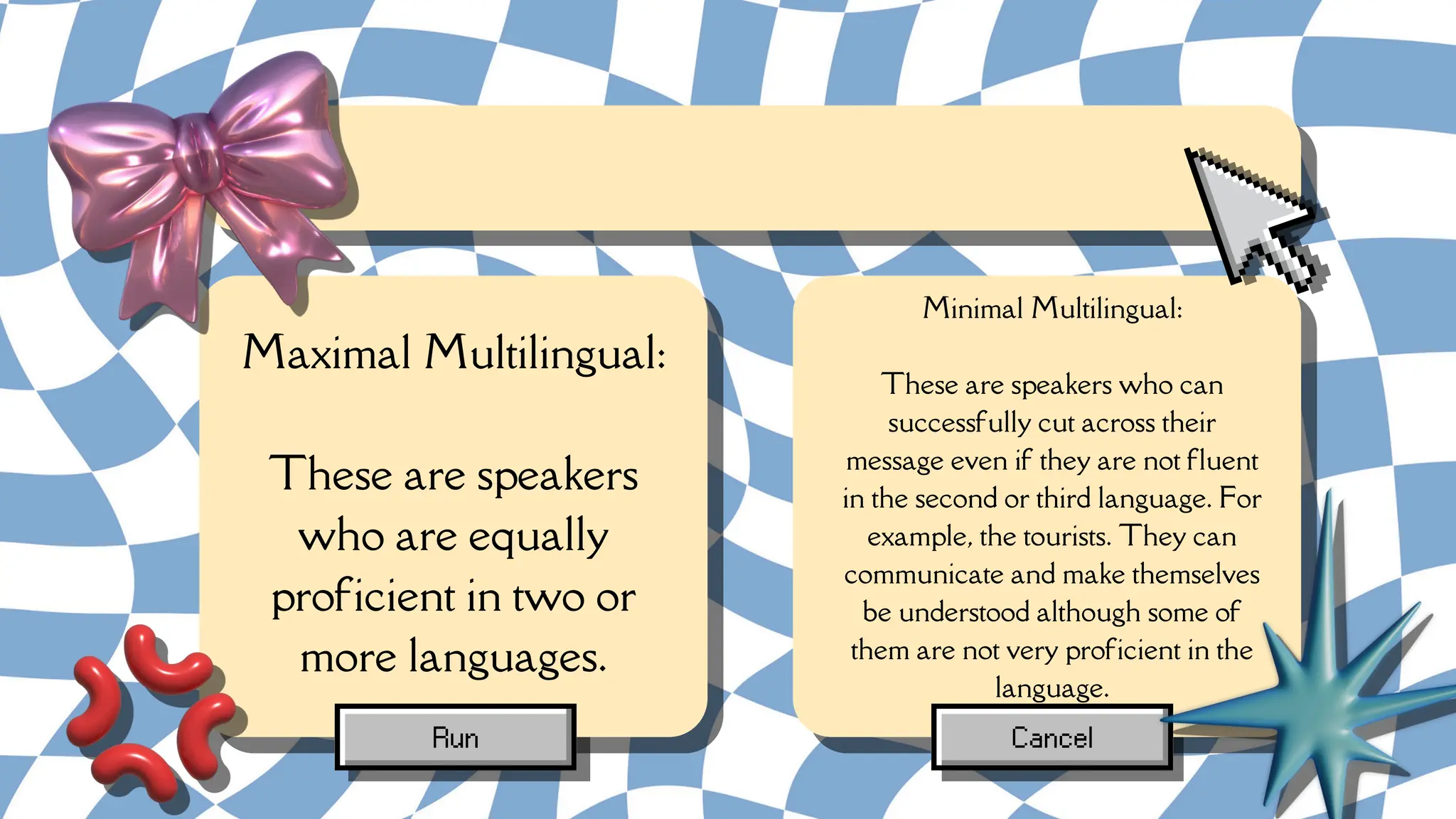 Multilingualism A person who can speak English, Filipino, and Cebuano ...
