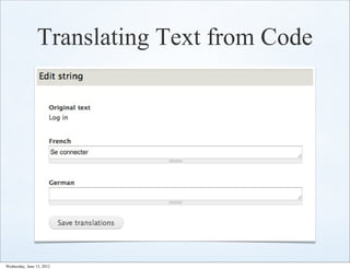 Translating Text from Code




Wednesday, June 13, 2012
 