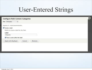 User-Entered Strings




Wednesday, June 13, 2012
 