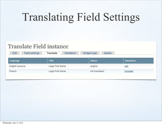 Translating Field Settings




Wednesday, June 13, 2012
 