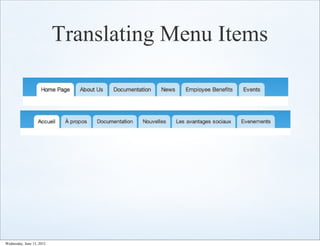 Translating Menu Items




Wednesday, June 13, 2012
 