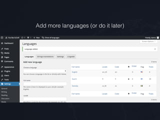 Add more languages (or do it later)
 