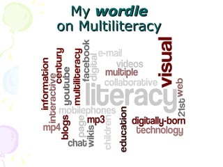 My  wordle   on Multiliteracy  