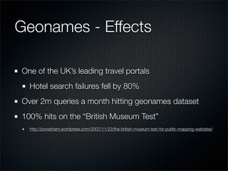 Using Crowd Sourced Data in a Commercial Mapping API