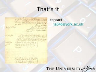 That’s it contact  [email_address] 