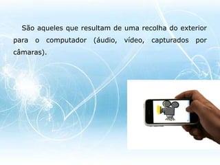 Tipos de media capturados