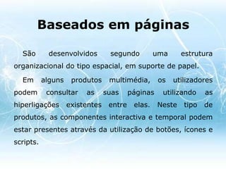 Tipos de produtos multimédia