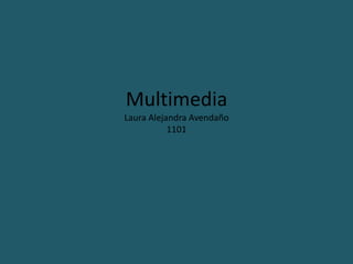 Multimedia Laura Alejandra Avendaño 1101 