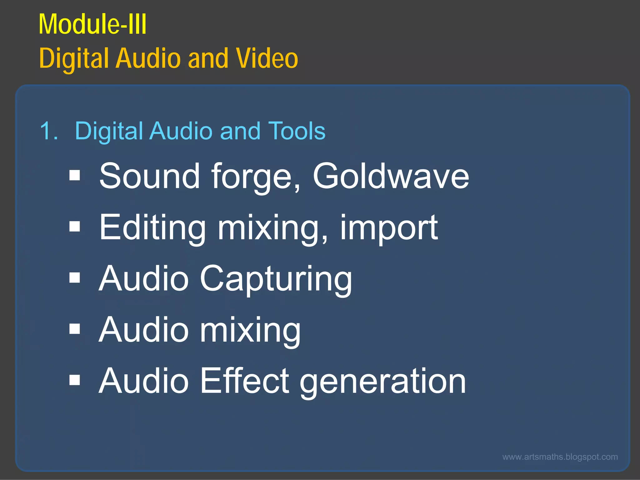 Multimedia Course