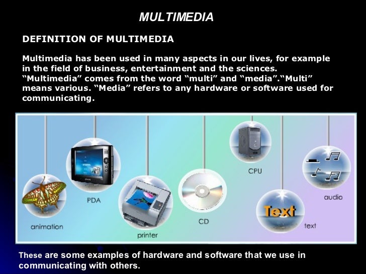 what is the meaning of multimedia presentation