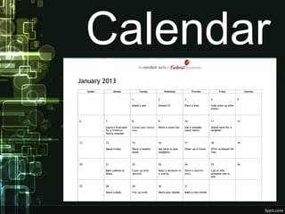 Calendar
 