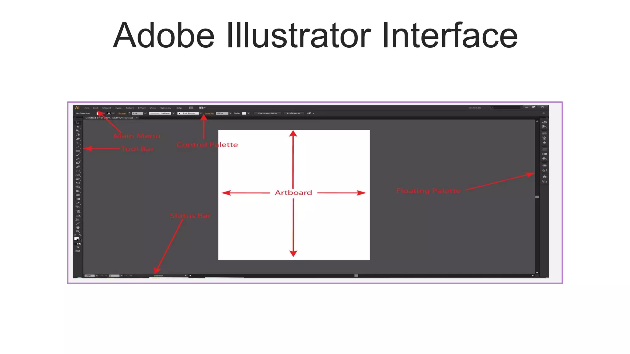 Adobe Illustrator Interface
 