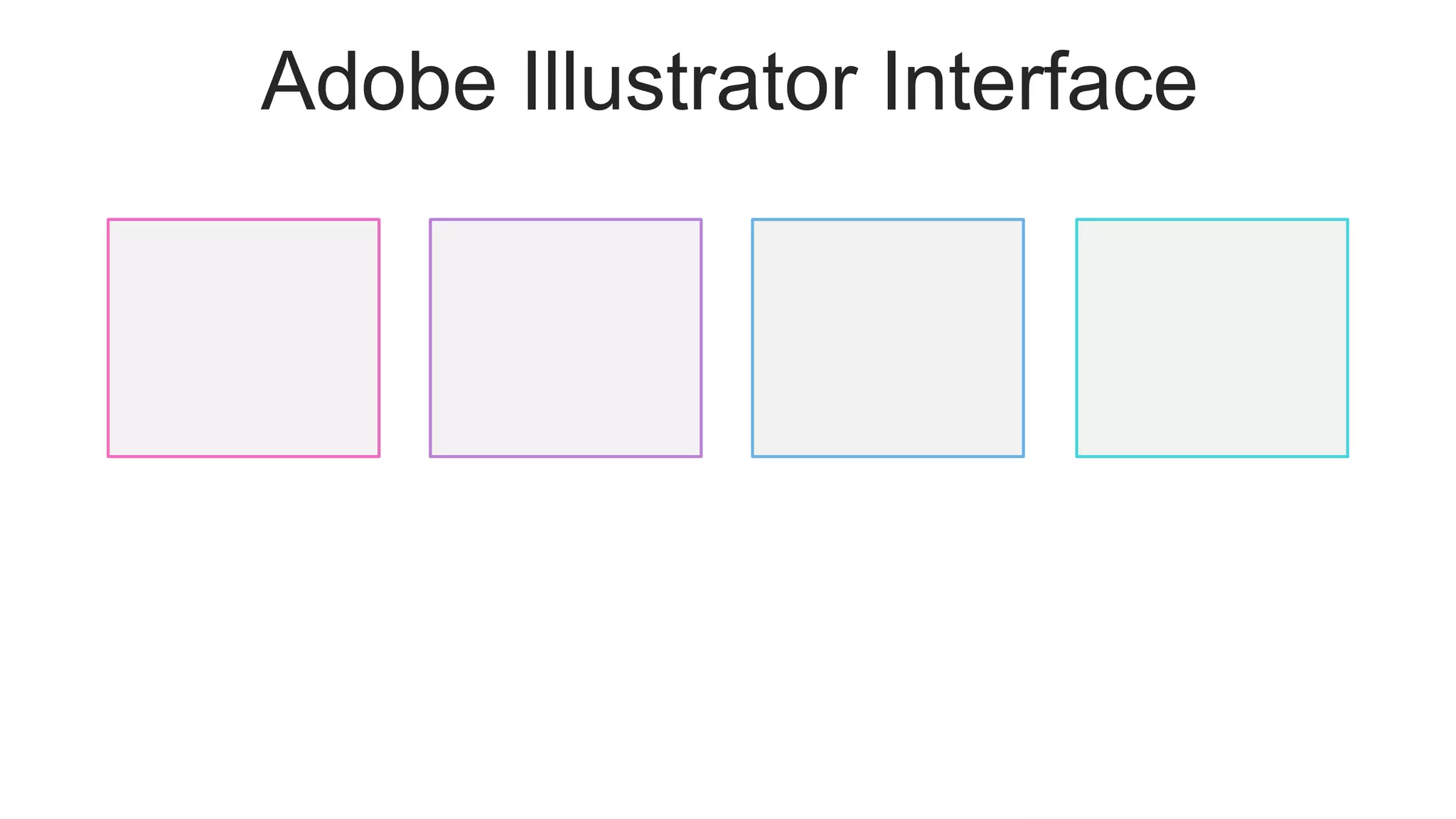 Adobe Illustrator Interface
 