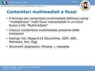 Multimedia con FFmpeg | PDF