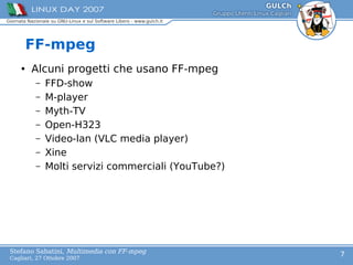 Multimedia con FFmpeg | PPT