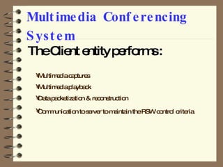 Multimedia Conferencing System | PPT