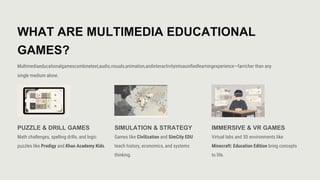 The topic is about Multimedia : Games-for-Education | PDF