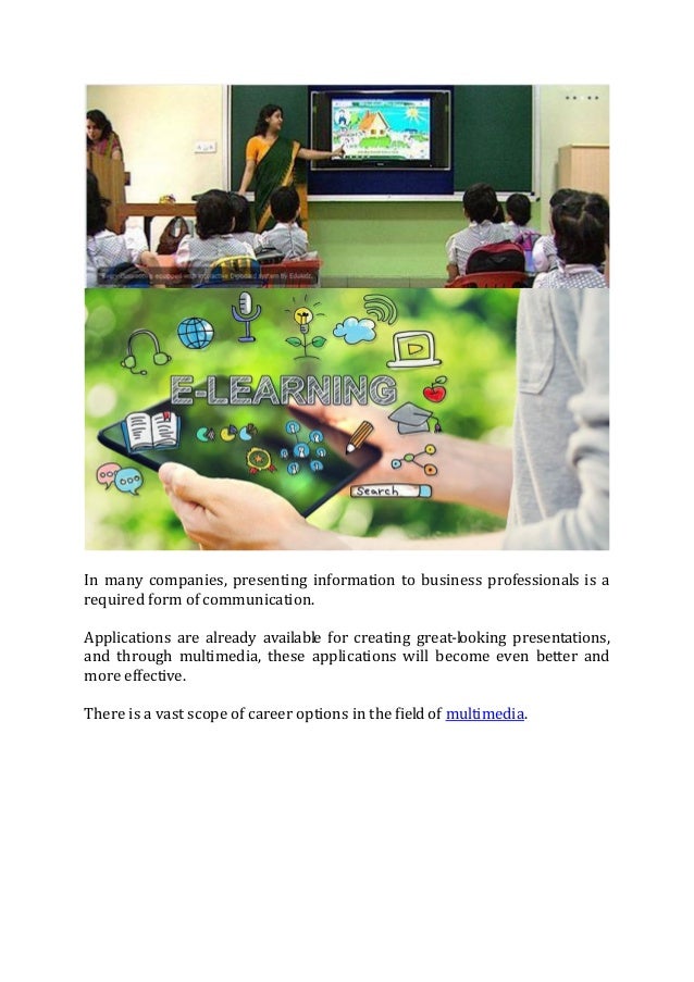 Multimedia An Important Career Option