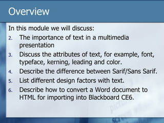 Multimedia: Making it Happen - Text | PPT