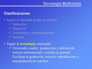 VentajasTecnología MultimediaAgendaDefiniciones
