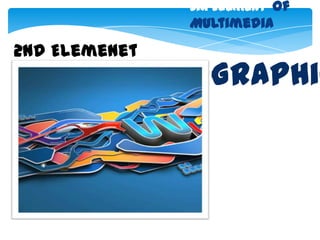 six Element of
               Multimedia

2nd Elemenet
                 Graphic
 