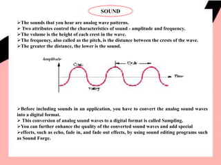 Multimedia Elements - Sound, Animation & Video - R.D.Sivakumar | PPTX