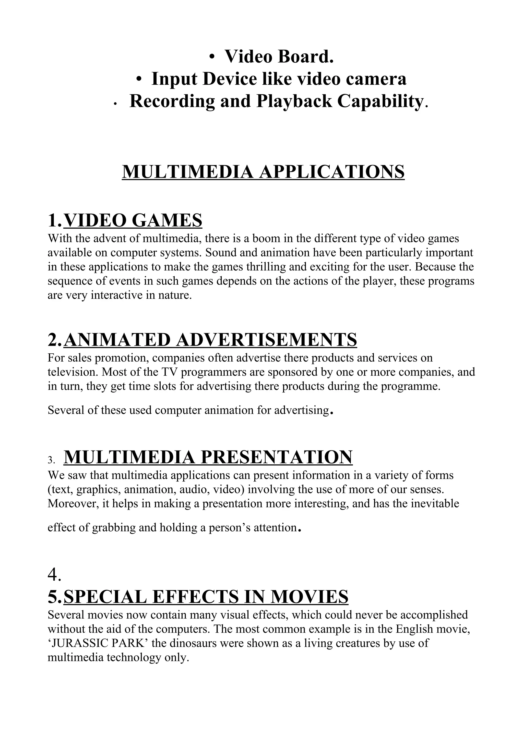 Multimedia And Animation | DOC