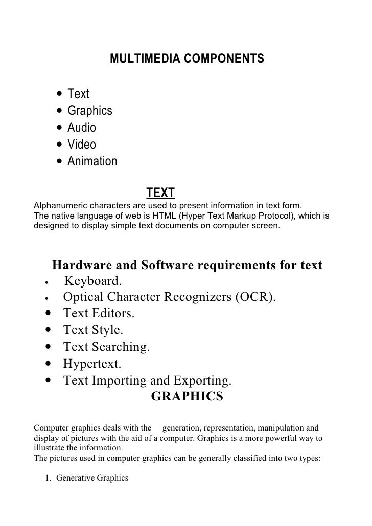 Multimedia And Animation