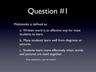 Multimedia And Contiguity | PPT