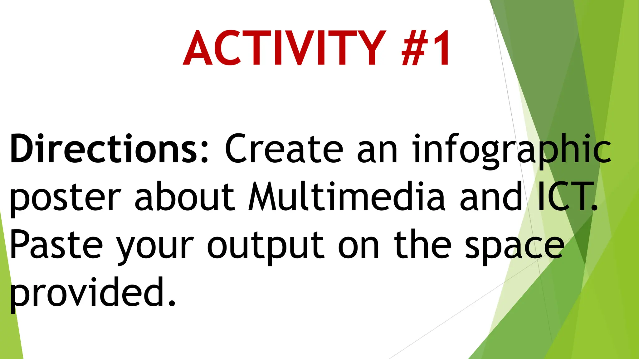 MULTIMEDIA AND ICT powerpoint presentation | PPTX | Technology & Computing