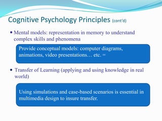 After an exercise, the exercise can be checked.The sound, animation and color in a program is very important and have to do with the sensory perception of the learner.
